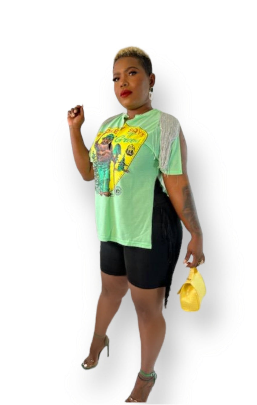 WOMEN'S TASSELL TSHIRT