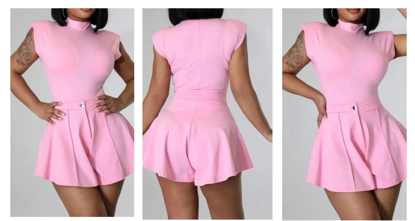 LOVELY BODYSUIT SHORT SET