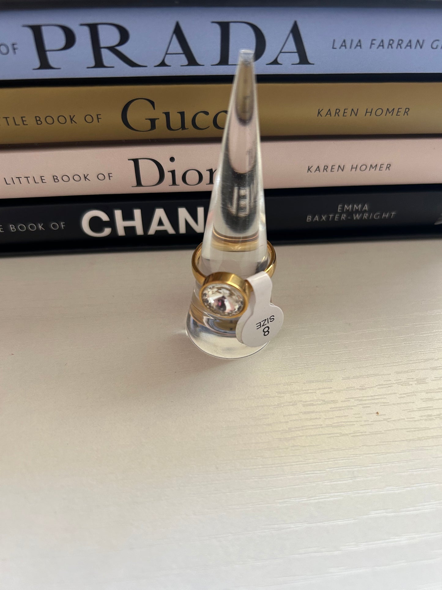 Gold  Crystal  Ring
