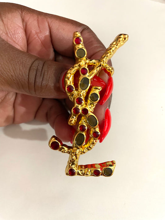 INSPIRED YSL BROOCH